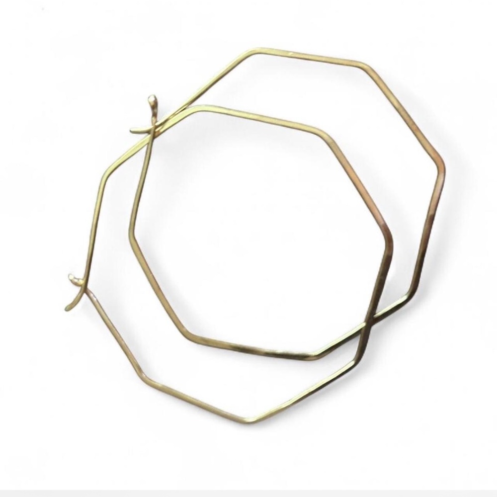 Delicate Handmade Gold Hoop Earrings